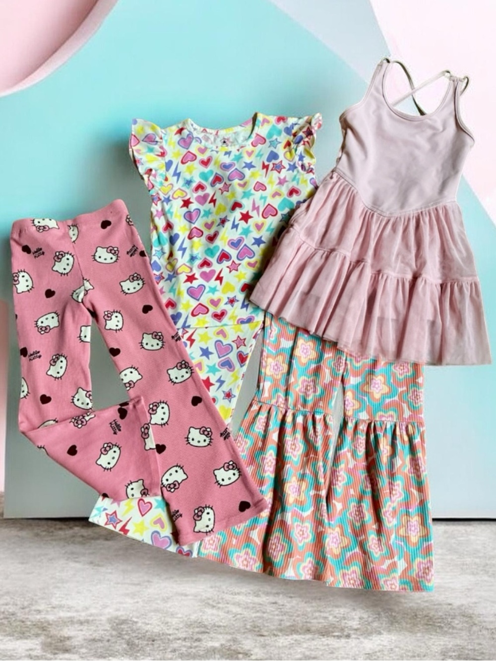 H&M / Hello Kitty, Peek, Baby Gap, Old Navy -Bundle-Sz 4-5-Skater Dress, Pants